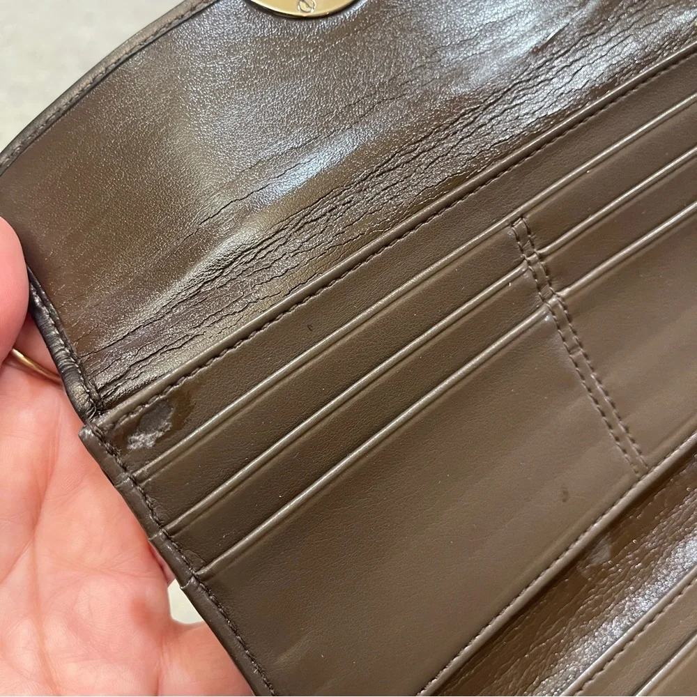 Coach Project Flawed Long Wallet Bundle 2 Y2K Long Snap Wallets with Peeling